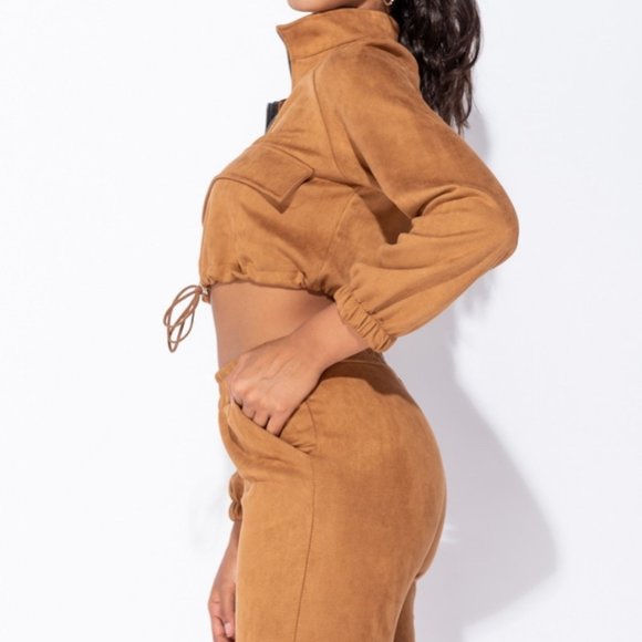 Persuade Me Jogger Set | Camel - Picture 4 of 6